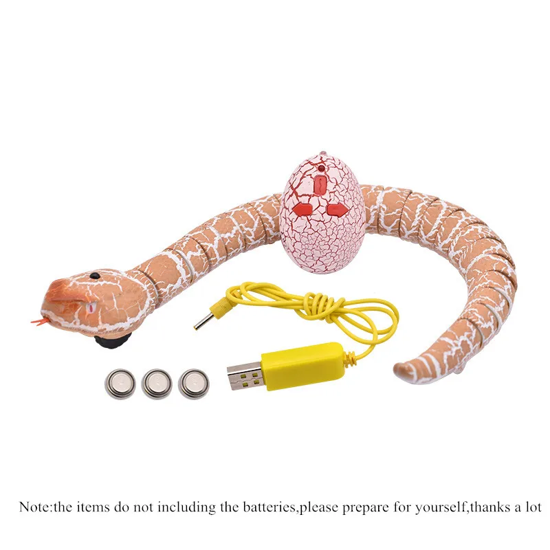 RC infrared Remote Control Snake And Egg Rattlesnake Animal Trick Terrifying Mischief Toys for Children Funny Novelty Gift