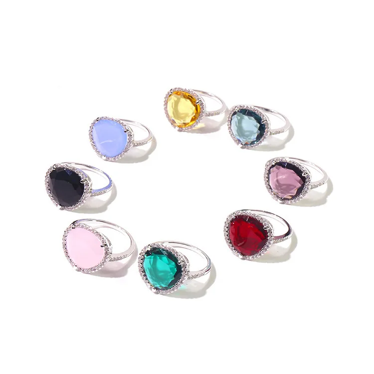 High Quality Exquisite Classic Candy Ring Yellow Red Blue Pink 22 Colors Crystal Ring For Women Love Gift
High Quality Exquisite Classic Candy Ring Yellow Red Blue Pink 22 Colors Crystal Ring For Women Love Gift