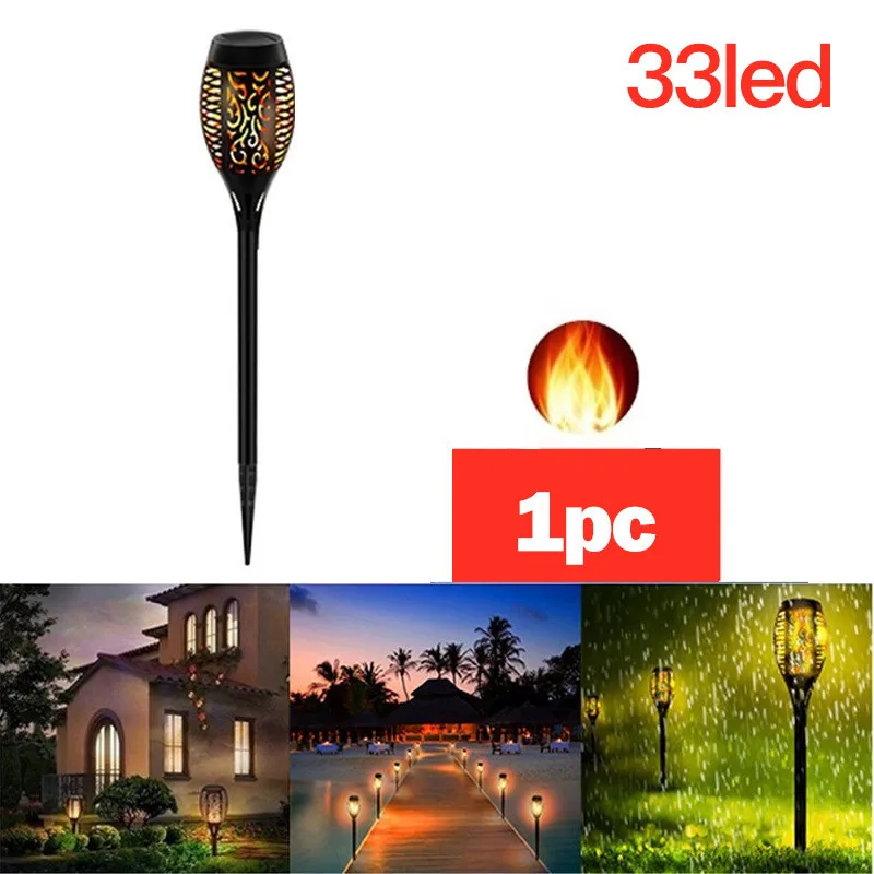 33 LED Solar Light Control Solar Flame Light Outdoor Waterproof Garden Torch Lamp Path Lighting For Courtyard Garden Balcony
33 LED Solar Light Control Solar Flame Light Outdoor Waterproof Garden Torch Lamp Path Lighting For Courtyard Garden Balcony