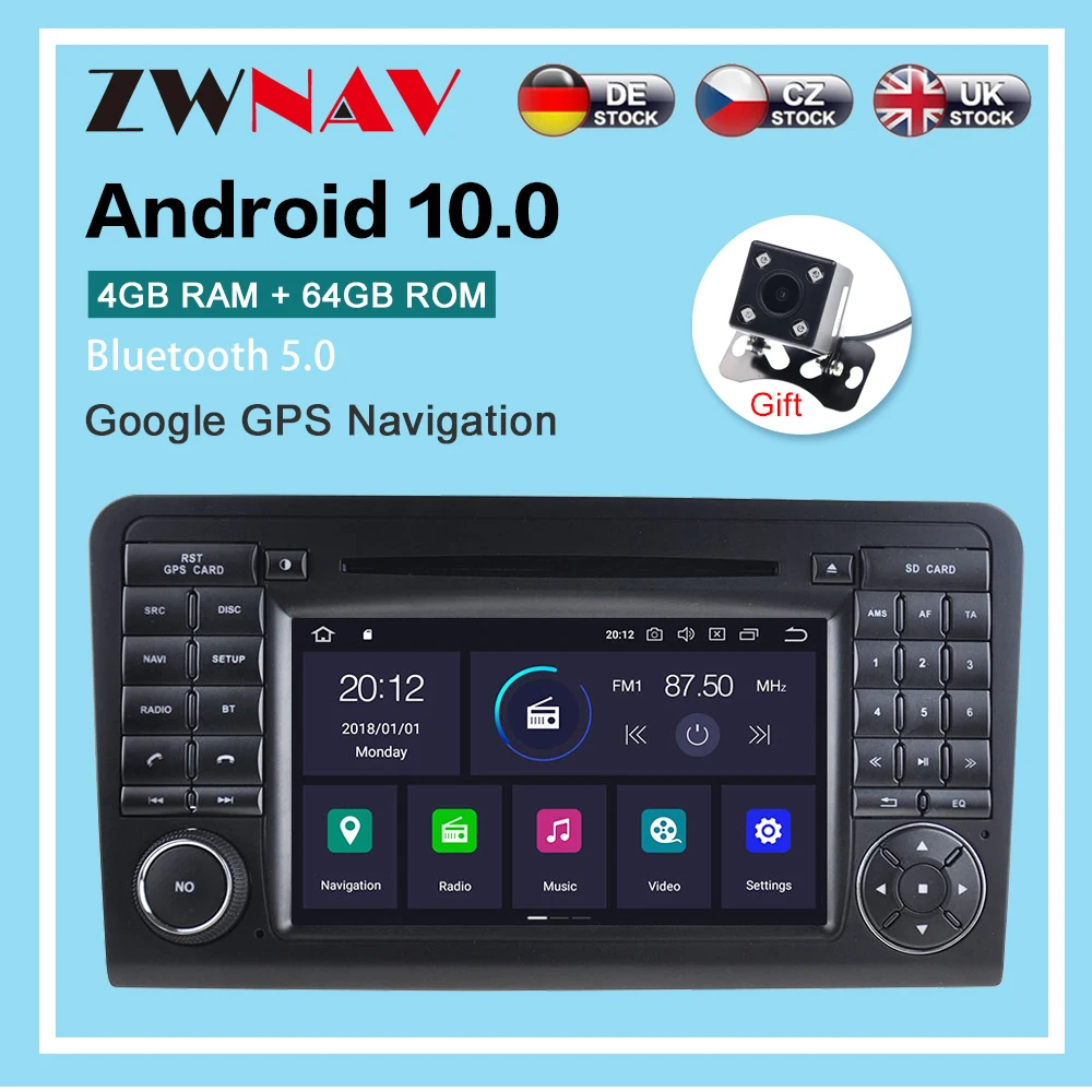 Android 10.0 4+64G Car Radio GPS Navigation For Mercedes Benz GL ML CLASS W164 ML350 ML50 Multimedia Player Radio stereo dsp
Android 10.0 4+64G Car Radio GPS Navigation For Mercedes Benz GL ML CLASS W164 ML350 ML50 Multimedia Player Radio stereo dsp