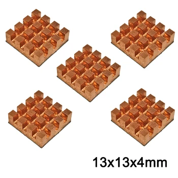 5pcs Pure Copper Mini Heat Sink Memory RAM Adhesive Back Cooling For VGA DDR MOS GPU IC Chipset Radiator Cooler 13x13x4mm
5pcs Pure Copper Mini Heat Sink Memory RAM Adhesive Back Cooling For VGA DDR MOS GPU IC Chipset Radiator Cooler 13x13x4mm