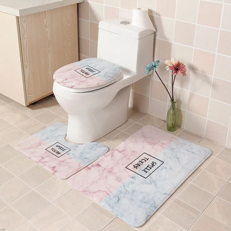 3Pcs/set Bathroom Mat Set Flannel Anti-Slip Kitchen Bath Mat Carpet Bathroom Rug Washable Simple home decor toilet seat cushion
3Pcs/set Bathroom Mat Set Flannel Anti-Slip Kitchen Bath Mat Carpet Bathroom Rug Washable Simple home decor toilet seat cushion