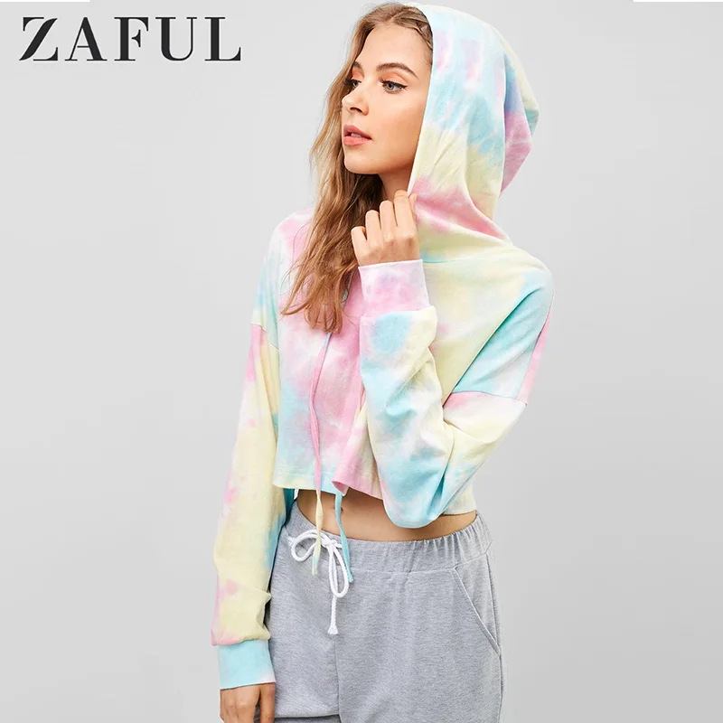 ZAFUL Crop Hoodies Casual Women Drawstring Hooded Sweatshirt Spring Autumn Tie Dye Long Sleeve Drop Shoulder Hoodie Short Hoody
ZAFUL Crop Hoodies Casual Women Drawstring Hooded Sweatshirt Spring Autumn Tie Dye Long Sleeve Drop Shoulder Hoodie Short Hoody