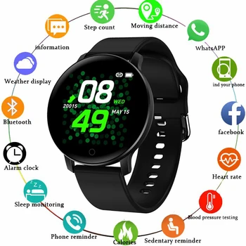 GEJIAN New Smart Watch IP68 Heart Rate Monitor Fitness Watch Blood Pressure Alarm Clock Pedometer Sports Smart Watch Men Women
GEJIAN New Smart Watch IP68 Heart Rate Monitor Fitness Watch Blood Pressure Alarm Clock Pedometer Sports Smart Watch Men Women