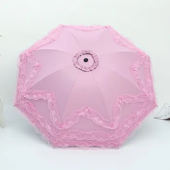New Lace Women Girl Sun Umbrella UV Protection Sun Mujer Black Parasol Three Folding Princess Umbrella Decoration Wedding
New Lace Women Girl Sun Umbrella UV Protection Sun Mujer Black Parasol Three Folding Princess Umbrella Decoration Wedding