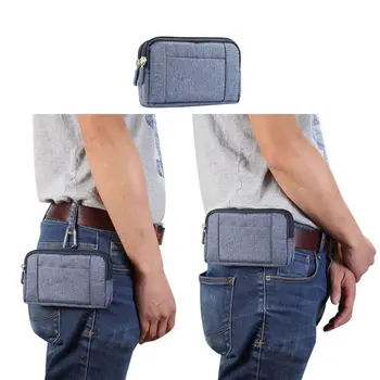 Portable Phone Pouch Dual Zippers Belt Clip Cowboy Cloth Casual Waist Bags For 5.2/5.5-6.3/6.4 inches Double Phones
Portable Phone Pouch Dual Zippers Belt Clip Cowboy Cloth Casual Waist Bags For 5.2/5.5-6.3/6.4 inches Double Phones
