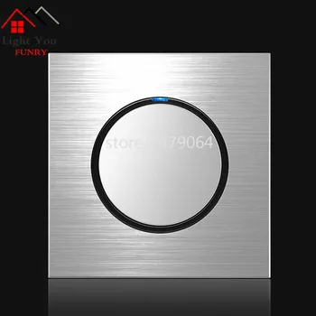 1 Way Light Switch Any Click Household Silver Aluminum Alloy Panel Switch Socket 90V-250V
1 Way Light Switch Any Click Household Silver Aluminum Alloy Panel Switch Socket 90V-250V