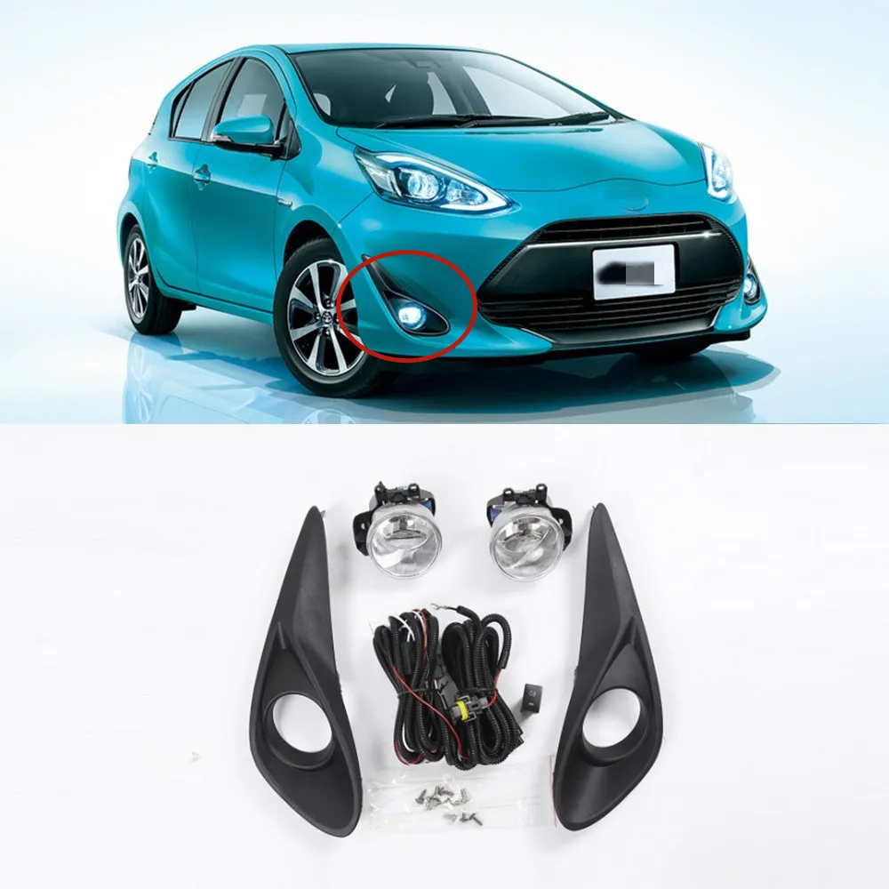 For Toyota PRIUS C&AQUA 2018 2019 2020 Car Front Bumper Headlight LED Fog Lights Auto Halogen Fog Lamp With Cover Wire Harness
For Toyota PRIUS C&AQUA 2018 2019 2020 Car Front Bumper Headlight LED Fog Lights Auto Halogen Fog Lamp With Cover Wire Harness
