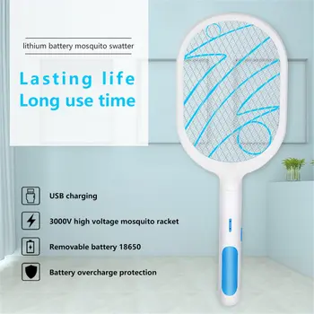 Hot Sale 3600V Electric Insect Racket Swatter Zapper USB 2000mAh Rechargeable Mosquito Swatter Kill Fly Bug Zapper Killer Trap
Hot Sale 3600V Electric Insect Racket Swatter Zapper USB 2000mAh Rechargeable Mosquito Swatter Kill Fly Bug Zapper Killer Trap