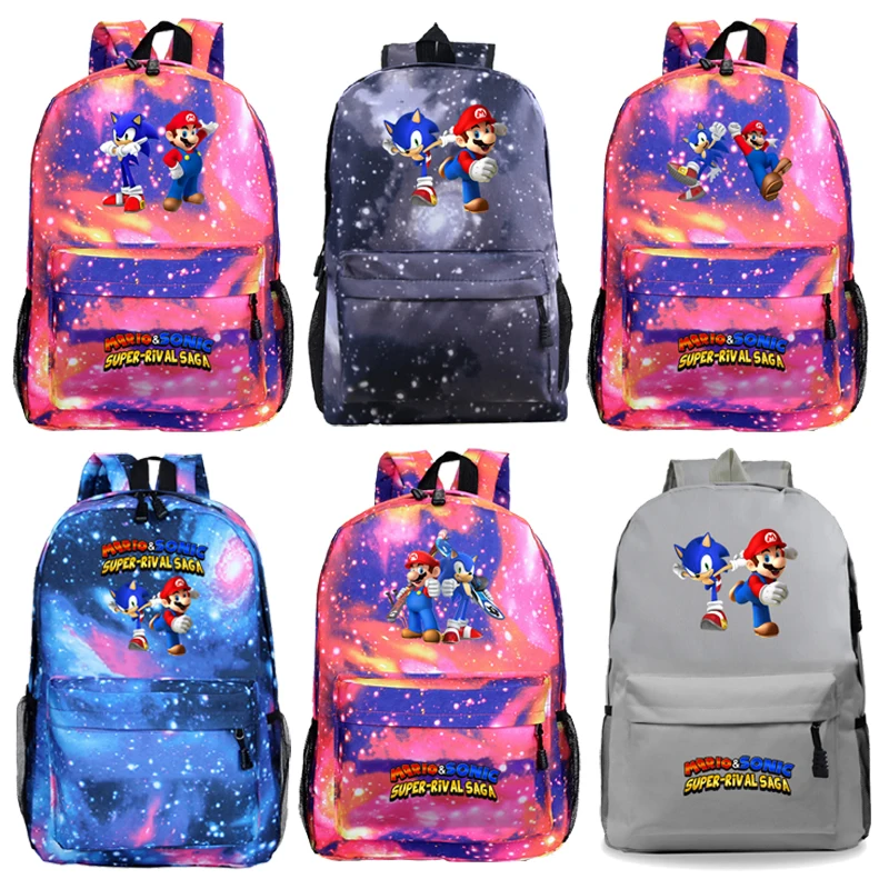 Hot Sale Sonic Mario Bags Practical and Lightweight School Backpack Fashion New Pattern Schoolbag Travel Knapsack 
Hot Sale Sonic Mario Bags Practical and Lightweight School Backpack Fashion New Pattern Schoolbag Travel Knapsack