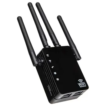 1200Mbps Wireless WiFi Repeater 2.4G/5G Dual Band Wi-Fi Amplifier Booster 4 Antennas Wi Fi Range Extender Router Access Point
1200Mbps Wireless WiFi Repeater 2.4G/5G Dual Band Wi-Fi Amplifier Booster 4 Antennas Wi Fi Range Extender Router Access Point