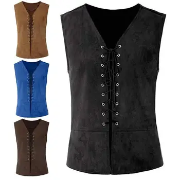 Jacket Men Gothic Punk Bandage Medieval Retro Vest Coat Sleeveless Work Fishing Jacket
Jacket Men Gothic Punk Bandage Medieval Retro Vest Coat Sleeveless Work Fishing Jacket