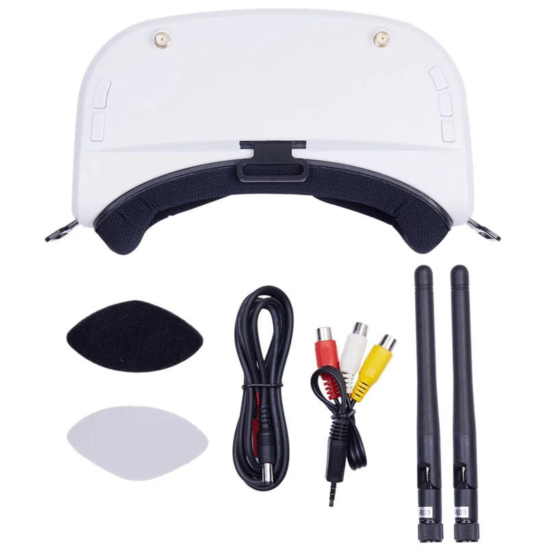 FULL-4.3 Inches 480X272 FPV Video Goggles 5.8G 40CH Raceband Auto-Searching Build in Battery Dual Receive DVR Recording
FULL-4.3 Inches 480X272 FPV Video Goggles 5.8G 40CH Raceband Auto-Searching Build in Battery Dual Receive DVR Recording