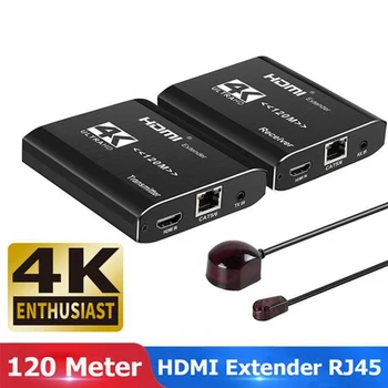 4K HDMI RJ45 Extender IR 120m HDMI Extender RJ45 3D HDMI Extender Transmitter Receiver Over Cat5e/Cat6 Cable for PS4 Apple TV
4K HDMI RJ45 Extender IR 120m HDMI Extender RJ45 3D HDMI Extender Transmitter Receiver Over Cat5e/Cat6 Cable for PS4 Apple TV