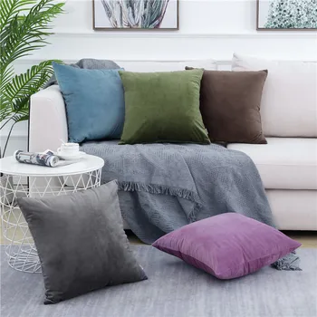 Gray Soft Velvet Cushion Cover Solid Color Pillow cases Throw for Sofa Chair Pillow Cover Seat Decorative Pillows 40x40 45x45
Gray Soft Velvet Cushion Cover Solid Color Pillow cases Throw for Sofa Chair Pillow Cover Seat Decorative Pillows 40x40 45x45