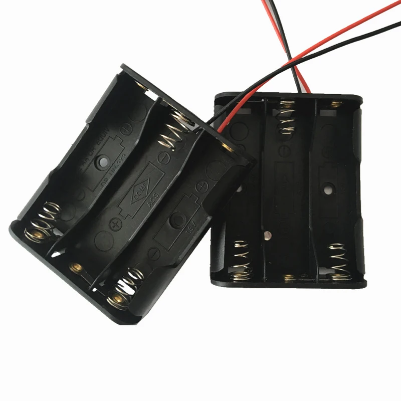 MasterFire 10pcs/lot Black Plastic Battery Holder Box For 3 x AA With Wire Leads Batteries Storage Case Cover
MasterFire 10pcs/lot Black Plastic Battery Holder Box For 3 x AA With Wire Leads Batteries Storage Case Cover