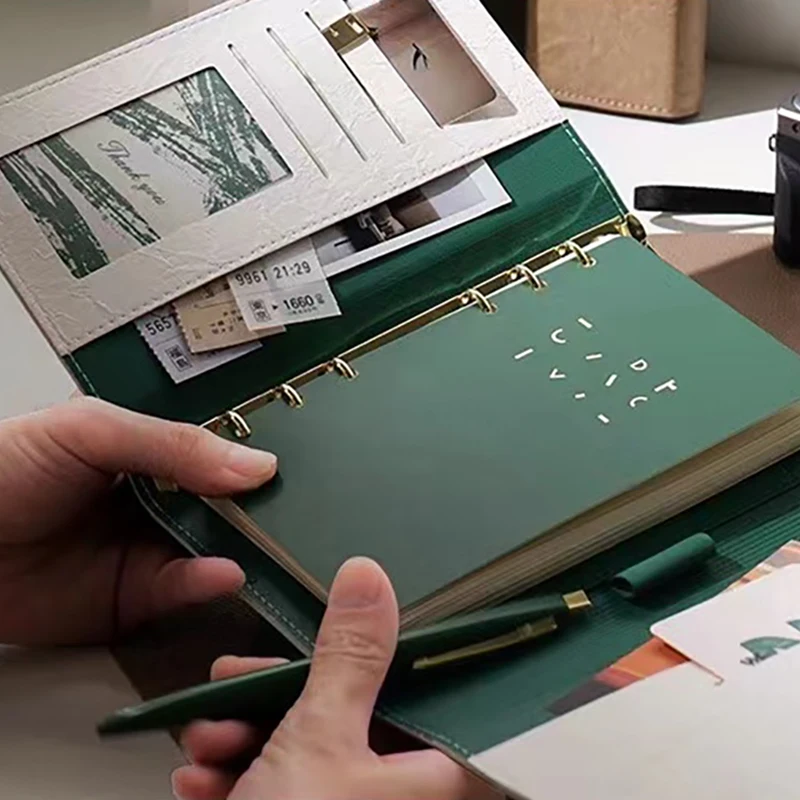 Retro Loose leaf Notebook 6 holes binder Planner Leather Business Bandage Notepad Organizer Journal School Office Stationery
Retro Loose leaf Notebook 6 holes binder Planner Leather Business Bandage Notepad Organizer Journal School Office Stationery
