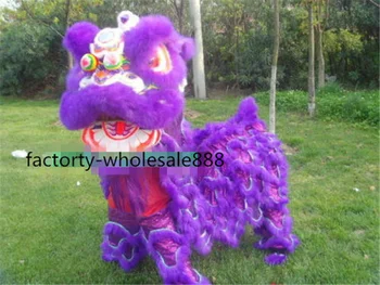 Cosplay 100% Wool Lion Dance mascot Costumes Chinese folk art for two adults purple Mascot Costume Suit Cosplay Party Game Dress
Cosplay 100% Wool Lion Dance mascot Costumes Chinese folk art for two adults purple Mascot Costume Suit Cosplay Party Game Dress