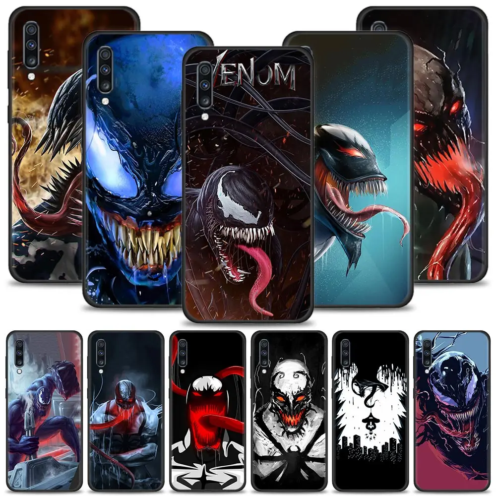 Marvel hero Venom Case For Samsung Galaxy A50 A70 A90 A80 A70s A60 A50s A40 A30 A30s A20 A20s A20e A10 A10s A10e Phone Shell | Мобильные