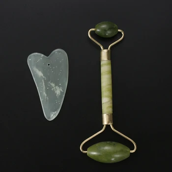 Neck Face Massager Natural Jade Massage Roller Facial Relaxation Slimming Face Body SPA Beauty Gua Sha Board Care Tool Set
Neck Face Massager Natural Jade Massage Roller Facial Relaxation Slimming Face Body SPA Beauty Gua Sha Board Care Tool Set