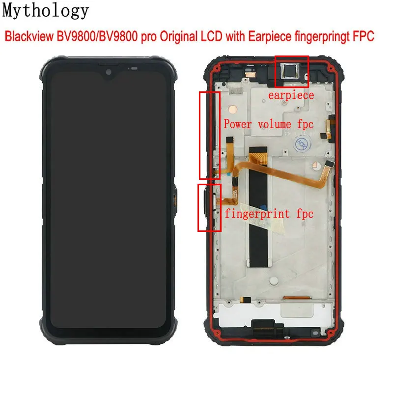 For Blackview BV9800 pro LCD Display Screen Fingerprint Sensor Button Earpiece Volume Power Flex Cable For BV9800 Mythology
For Blackview BV9800 pro LCD Display Screen Fingerprint Sensor Button Earpiece Volume Power Flex Cable For BV9800 Mythology