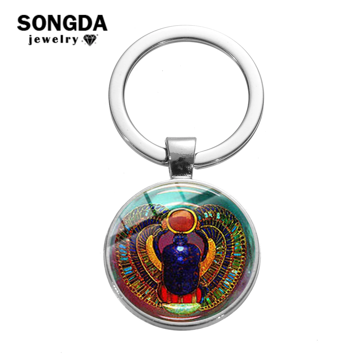 SONGDA Ancient Egypt Scarab Totem Keychain Symbol of Strength Egyptian Eye of Horus Glass Art Round Key Chain Bag Charm Ornament
SONGDA Ancient Egypt Scarab Totem Keychain Symbol of Strength Egyptian Eye of Horus Glass Art Round Key Chain Bag Charm Ornament