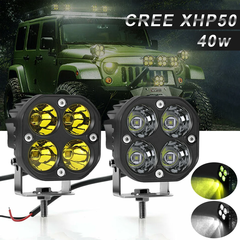 2PC 40w Working Light LED Pods Light Bar Floodlight Waterproof Emergency Lights Driving Off Road Lights for Pickup Truck Jeep
2PC 40w Working Light LED Pods Light Bar Floodlight Waterproof Emergency Lights Driving Off Road Lights for Pickup Truck Jeep