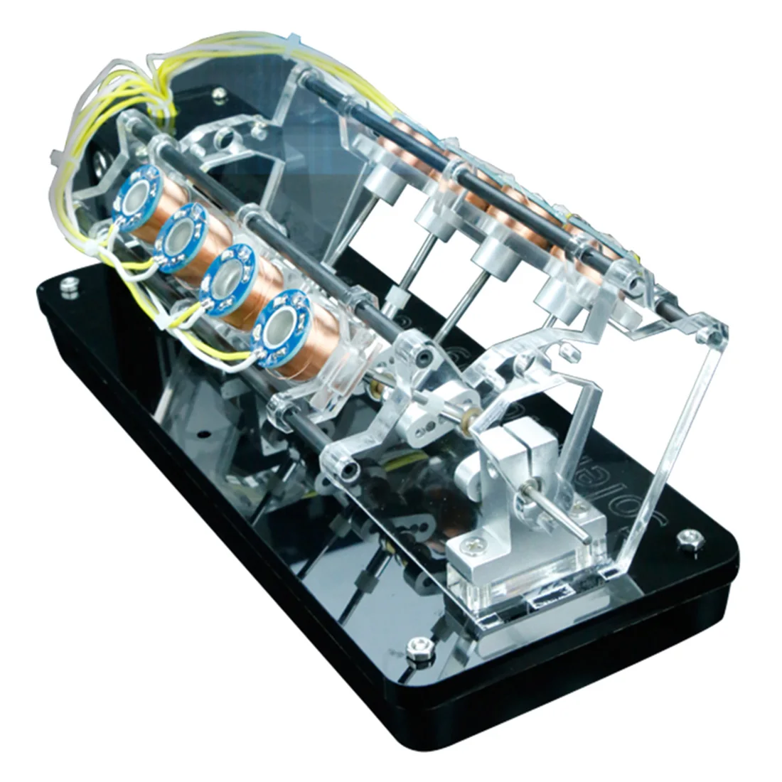 Stark 5v 4W 8 Coils High Speed Electromagnet Automobile Engine Generator Kit V-Shaped Engine Model- Coil Random Color
Stark 5v 4W 8 Coils High Speed Electromagnet Automobile Engine Generator Kit V-Shaped Engine Model- Coil Random Color