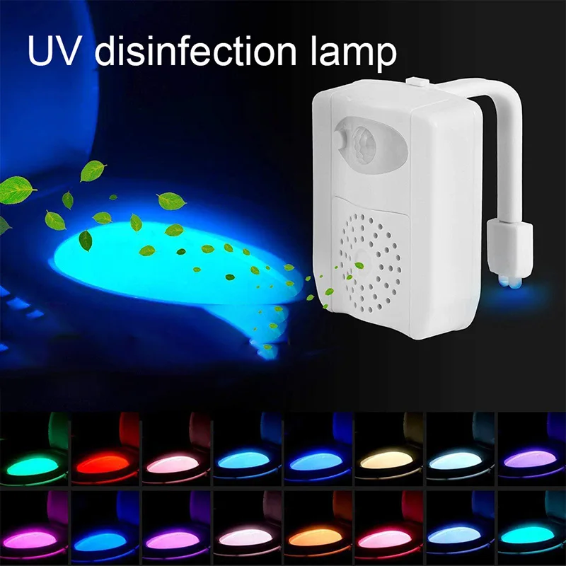 Motion Sensor Night Light UV Toilet Bowl Sanitizer Light Color Changing for Bathroom
Motion Sensor Night Light UV Toilet Bowl Sanitizer Light Color Changing for Bathroom