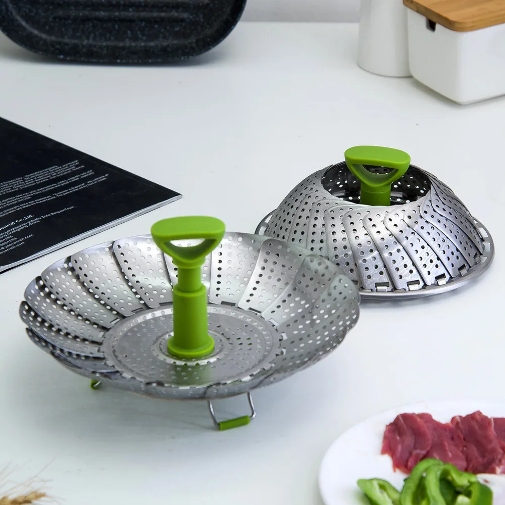 Sowoll Stainless Steel Vegetable Steamer Folding Steaming Basket For Food Dish Vegetable Kitchenware Cooking Tool Steamer
Sowoll Stainless Steel Vegetable Steamer Folding Steaming Basket For Food Dish Vegetable Kitchenware Cooking Tool Steamer