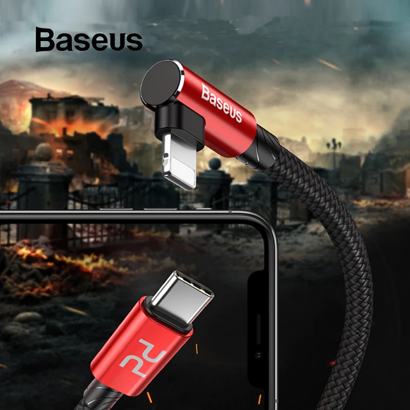 Baseus 18W PD 3.0 Type C Quick Charging Cable for Lightning iPhone 11 Pro XS Max XR Charger Wire USB C Charge Cord Data Cable
Baseus 18W PD 3.0 Type C Quick Charging Cable for Lightning iPhone 11 Pro XS Max XR Charger Wire USB C Charge Cord Data Cable