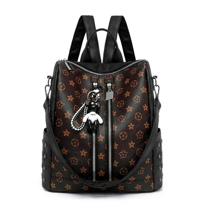 High quality leather anti-theft Women backpack large Capacity bear pendant female School bag suitable teenage girls Travel Bags
High quality leather anti-theft Women backpack large Capacity bear pendant female School bag suitable teenage girls Travel Bags