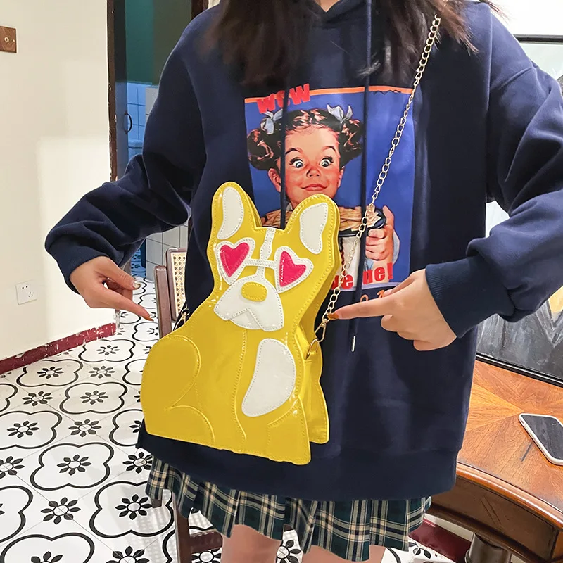 Cartoon Small Bags for Girls 2021 New Cute Shoulder Bag Fashion Chain Hip Hop Patent Leather Unusual Crossbody Women's Party Bag
Cartoon Small Bags for Girls 2021 New Cute Shoulder Bag Fashion Chain Hip Hop Patent Leather Unusual Crossbody Women's Party Bag