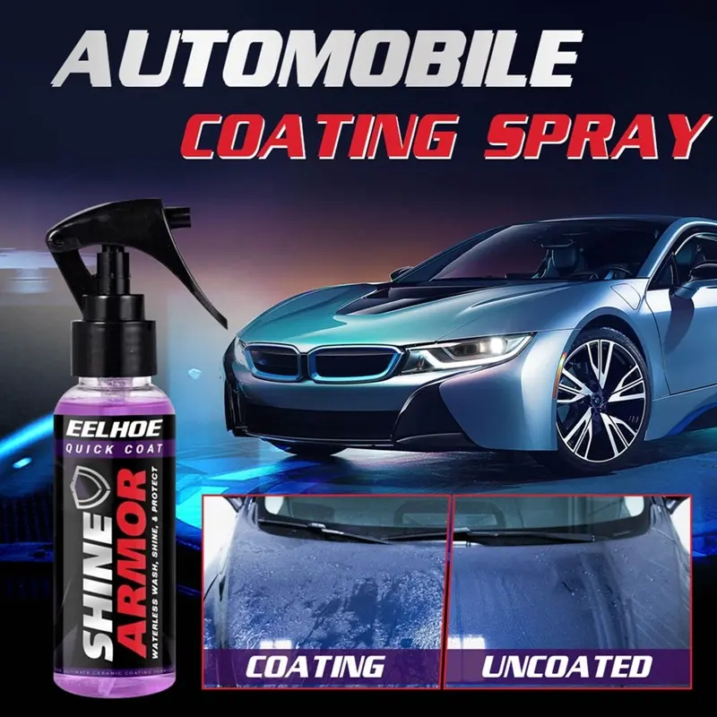 100ml S hine Armor Ceramic Car Wash Fortify Quick Coat Polish & Sealer Spray Nano Coating Polishing Spraying Wax | Автомобили и