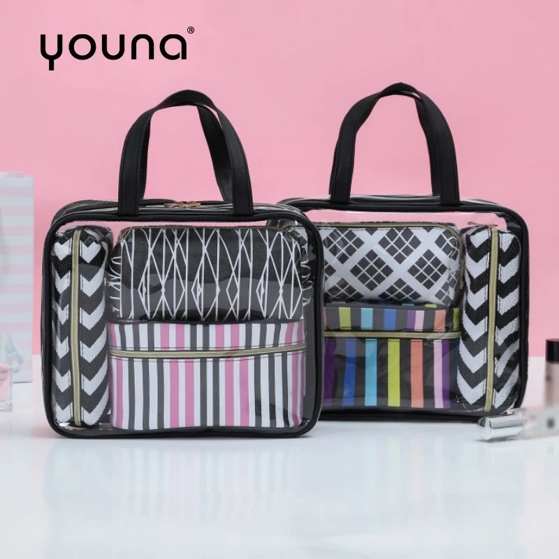 1 Clear Large Organizer Handbag Wash Bag With 3 Nested Smaller Cosmetic Bags For Women And Girls Travel Storage Cosmetics Pouch
1 Clear Large Organizer Handbag Wash Bag With 3 Nested Smaller Cosmetic Bags For Women And Girls Travel Storage Cosmetics Pouch