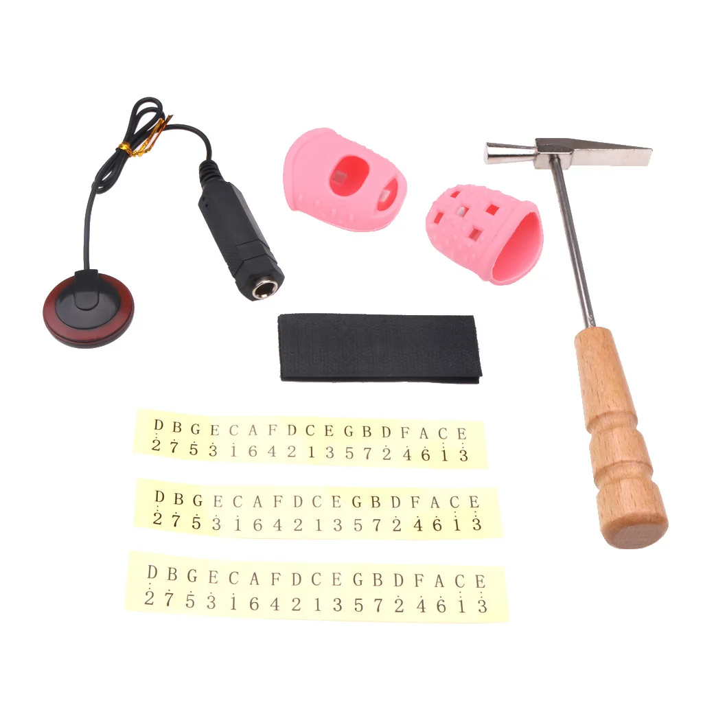 Kalimba Thumb Piano Tuning Hammer Tool+Fingertip Protectors+Note Sticker+Pickup Piezo
Kalimba Thumb Piano Tuning Hammer Tool+Fingertip Protectors+Note Sticker+Pickup Piezo