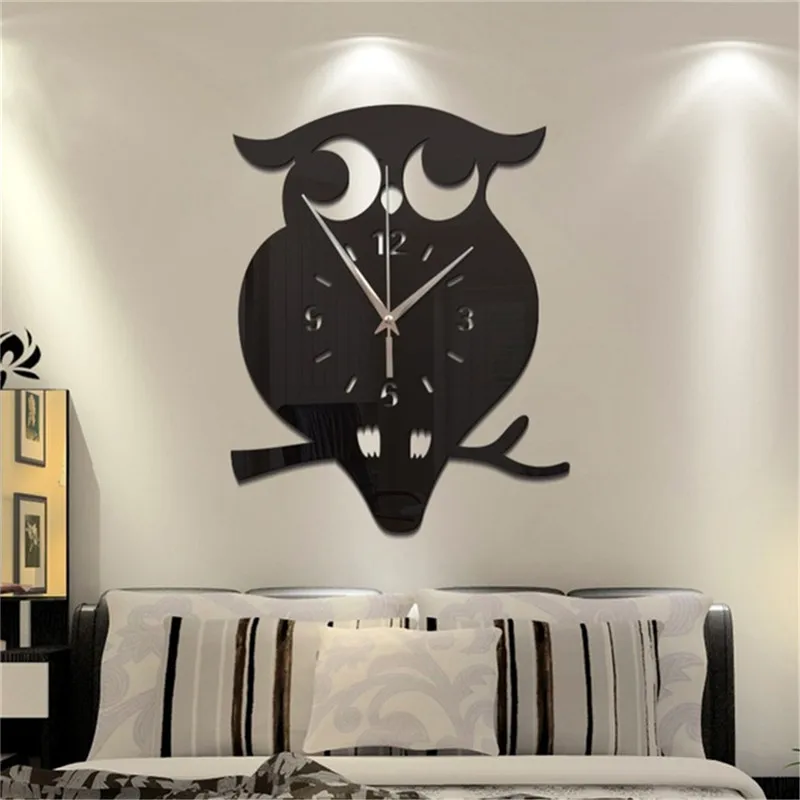 DIY Modern 3D Owl Creative Mirror Wall Clock Sticker Home Office Interior Decoration #4l26 
DIY Modern 3D Owl Creative Mirror Wall Clock Sticker Home Office Interior Decoration #4l26