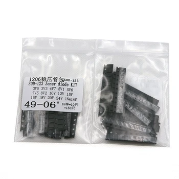 SOD-123 1206 0.5W Zener diode SMD package 15 values * 10 pcs =150pcs KIT
SOD-123 1206 0.5W Zener diode SMD package 15 values * 10 pcs =150pcs KIT