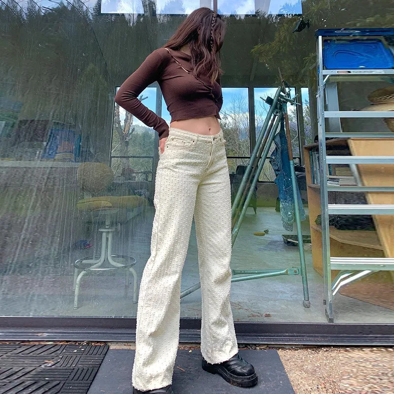 2022 New Women Ripped Jeans Vintage Letter JKP4787 2022 New Women Ripped Jeans Vintage Letter JKP4787