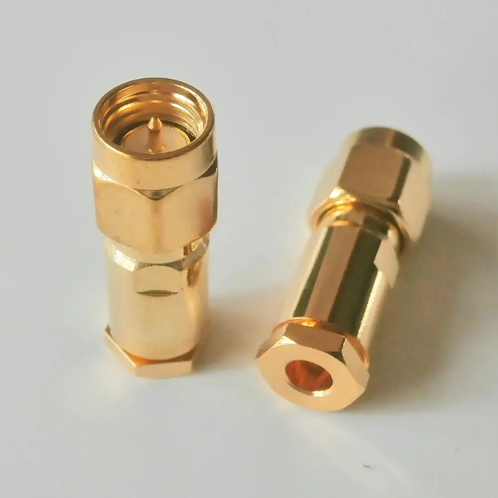 10X Pcs Connector SMA Male plug Clamp Solder for RG316 RG174 RG179 LMR100 Cable Coax Brass GOLD Plated Straight RF Adapters
10X Pcs Connector SMA Male plug Clamp Solder for RG316 RG174 RG179 LMR100 Cable Coax Brass GOLD Plated Straight RF Adapters