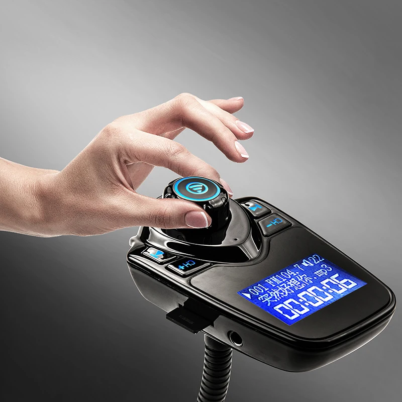 

Bluetooth FM Transmitter Audio Car Mp3 Player Wireless In-Car FM Modulator Handsfree Bluetooth Car Kit Support USB Charger