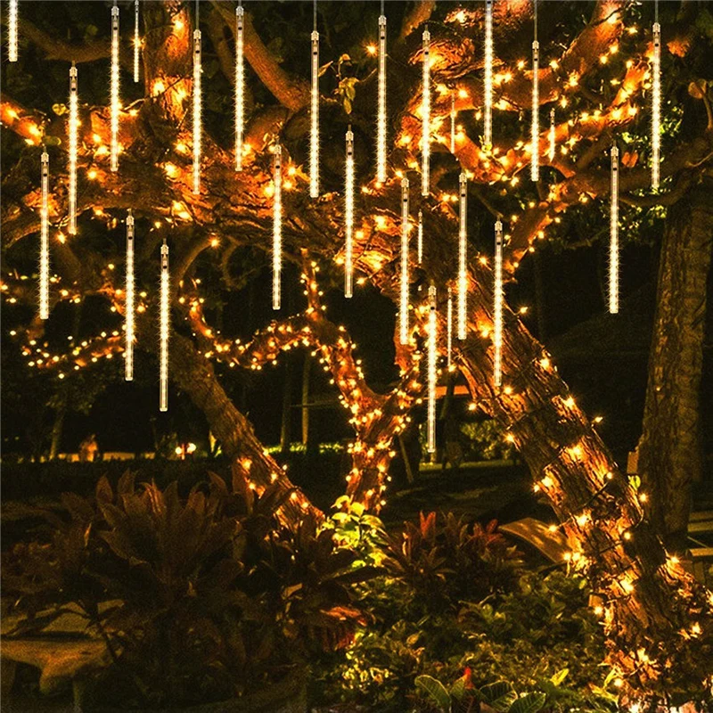 Новогоднее рождественское светодиодное Водонепроницаемый мерцающие гирлянды
