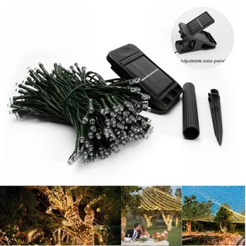 12M Solar Clip LED String Light 100 LEDs Single Color 8 Lighting Modes Decor Light Outdoor Waterproof Xmas Party Garden Lights
12M Solar Clip LED String Light 100 LEDs Single Color 8 Lighting Modes Decor Light Outdoor Waterproof Xmas Party Garden Lights