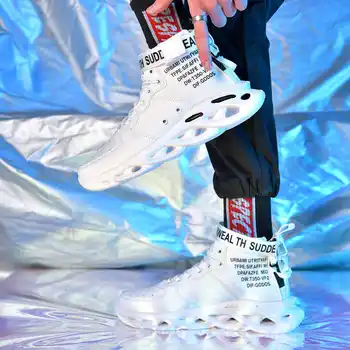 Men Casual Sports Shoes 2020 High Top Black White Basketball Culture Shoes Retro Fashion Leisure Youth Street Quality Zapatos
Men Casual Sports Shoes 2020 High Top Black White Basketball Culture Shoes Retro Fashion Leisure Youth Street Quality Zapatos