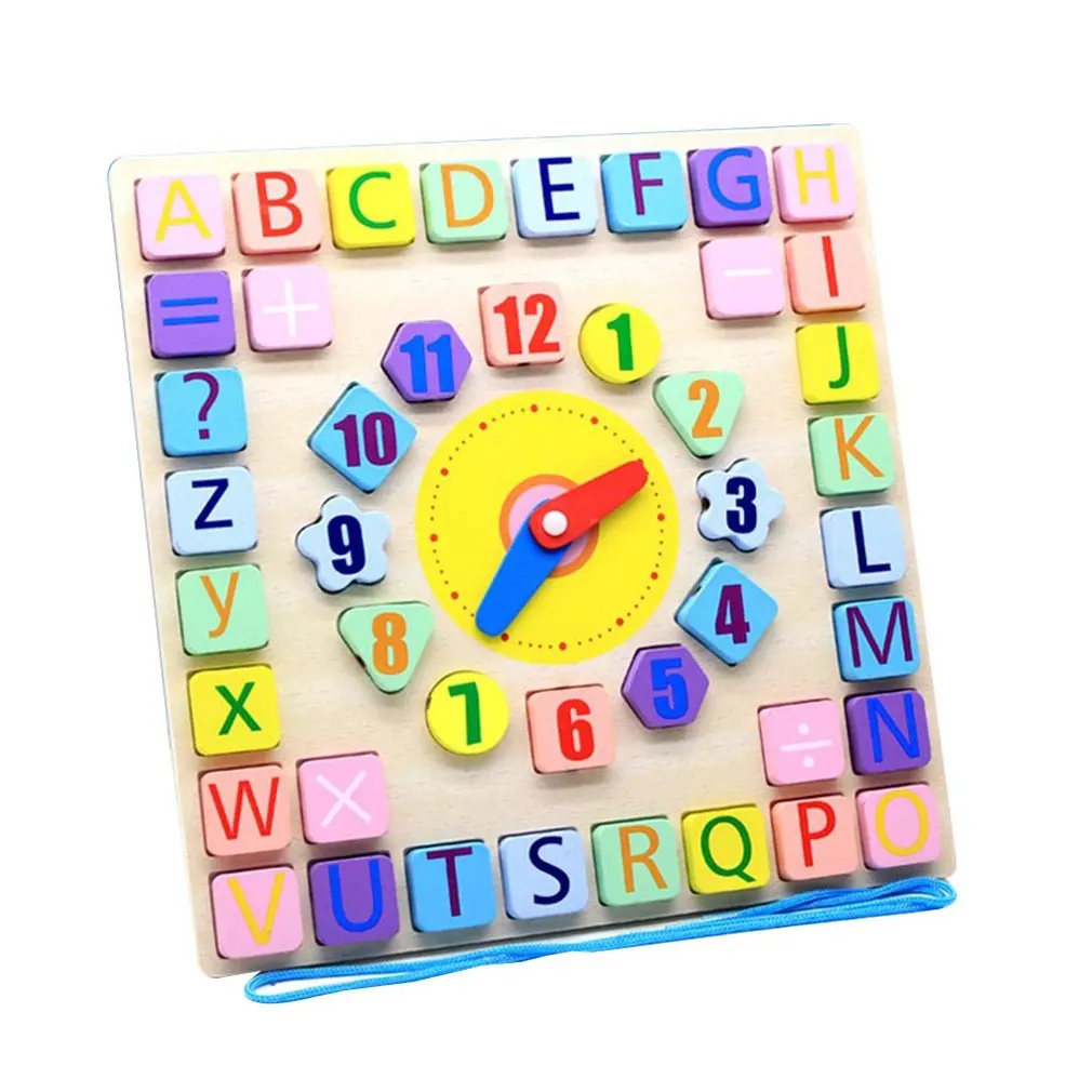 Wooden Toy Colorful 12 Numbers Clock Matching Toy Digital Geometry Cognitive Clock Toy Baby Kids Early Educational Toy Puzzles
Wooden Toy Colorful 12 Numbers Clock Matching Toy Digital Geometry Cognitive Clock Toy Baby Kids Early Educational Toy Puzzles