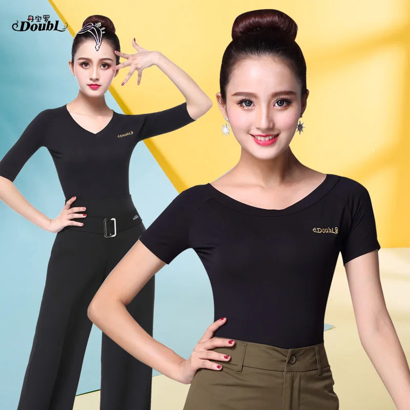 Doubl Latin Dance T Shirts Tops Practise Costume Modern Dance Comfortable Dancing Costume Female Womens Short Sleeve Boat Neck
Doubl Latin Dance T Shirts Tops Practise Costume Modern Dance Comfortable Dancing Costume Female Womens Short Sleeve Boat Neck