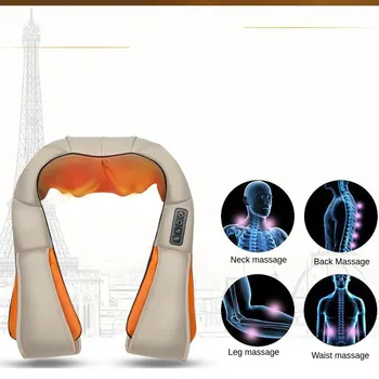 Kneading Simulation Car Massage Shawl Hot Compress Infrared Physiotherapy Neck Massager Relieve Fatigue Health Care Relief Pain
Kneading Simulation Car Massage Shawl Hot Compress Infrared Physiotherapy Neck Massager Relieve Fatigue Health Care Relief Pain