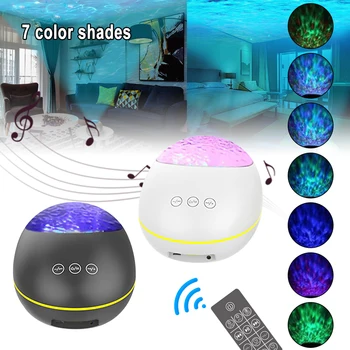 Lucky Stone Ocean Wave Projector Night Light Lamp Bluetooth Music Player Remote Control Water Wave Color Led Projector For Baby
Lucky Stone Ocean Wave Projector Night Light Lamp Bluetooth Music Player Remote Control Water Wave Color Led Projector For Baby