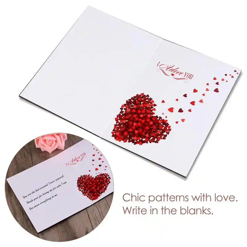 hearts cards for wedding dating anniversary valentine souvenir