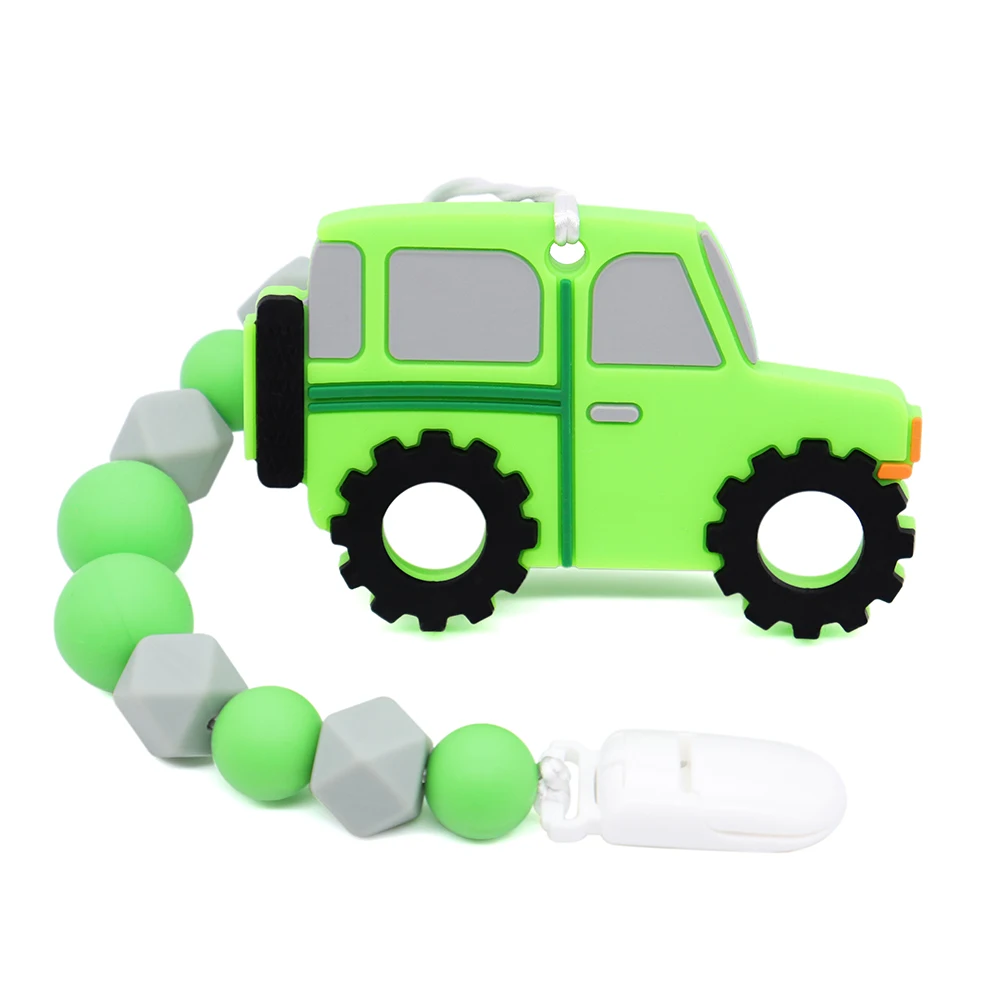 Teether Chain Green SUV Car Shape For Baby Infant Pacifier Clips For Relief Teeth Pain Grab Toys For Teether Holder
Teether Chain Green SUV Car Shape For Baby Infant Pacifier Clips For Relief Teeth Pain Grab Toys For Teether Holder